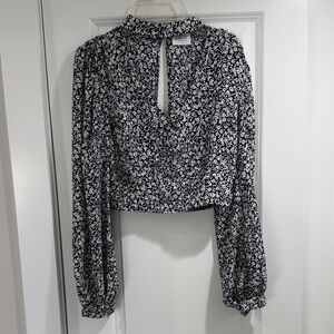 Sienna Sky Black and White Floral Blouse